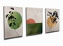 Wallity UDC17 Lienzo Decorativo de 3 Piezas Multicolor